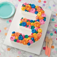 Number 3 Birthday Cake